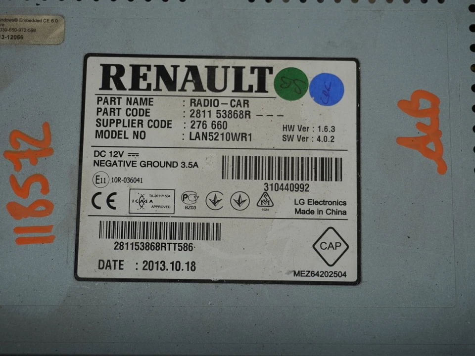 Autoradio Angebot Renault Clio IV Phase 1 - 1.5 DCI 90ch - Bild 3 von 4