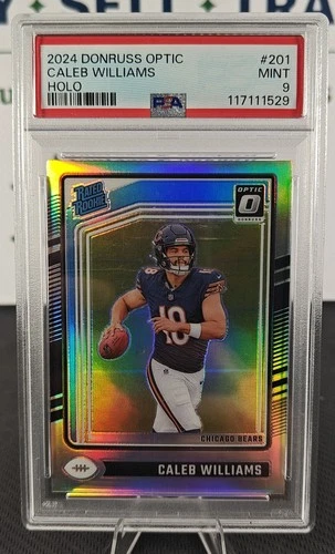 2024 Donruss Optic Caleb Williams Rated Rookie HOLO PSA 9 MINT #201 – Bears 🔥