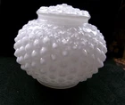 Vintage Hobnail White Milk Glass Light Shade Globe Dome Ceiling Fixture Lamp
