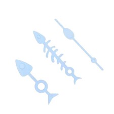 Creative Green Luminous Fish Bone Watch Hands for NH35/NH36/4R/7S Movement zz