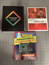 Web Dev Book Lot • JavaScript, AngularJS & Raspberry Pi 3 Guides • VG Bundle