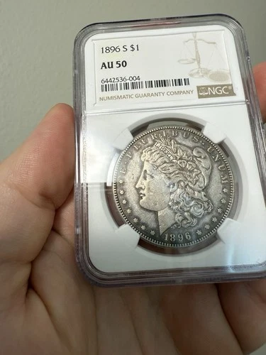 1896-S Morgan, NGC AU50, original intact survivor RARE! Ñ