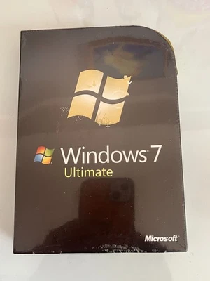Microsoft Windows 7 Ultimate 32/64 Bit DVD -Full Retail Version -New sealed Box - image 1 of 4