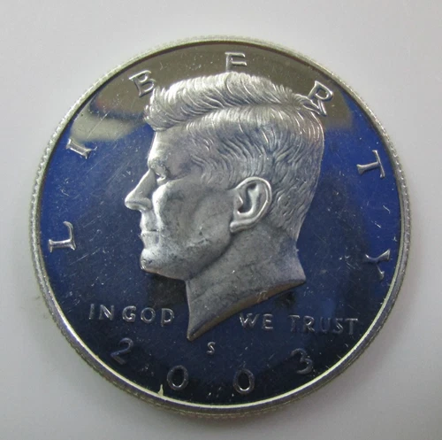 2003-S John F. Kennedy JFK 90% Silver Half Dollar 50c Proof Coin - SK9182