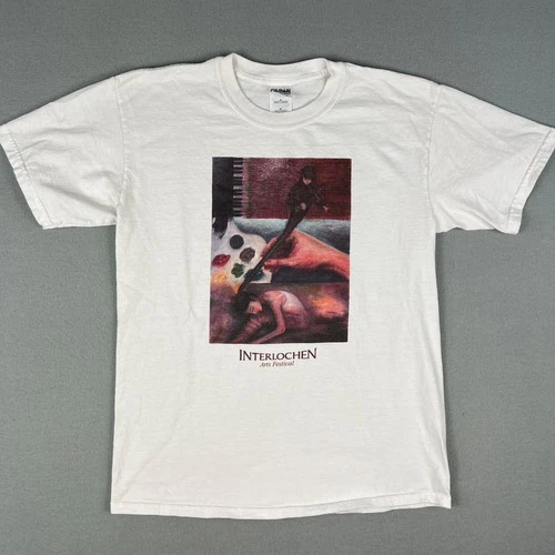VTG Interlochen Art Festival T Shirt Mens Medium 2004 Summer 2000s vintage concert t-shirt, vintage, size M, single stitch, B+ condition