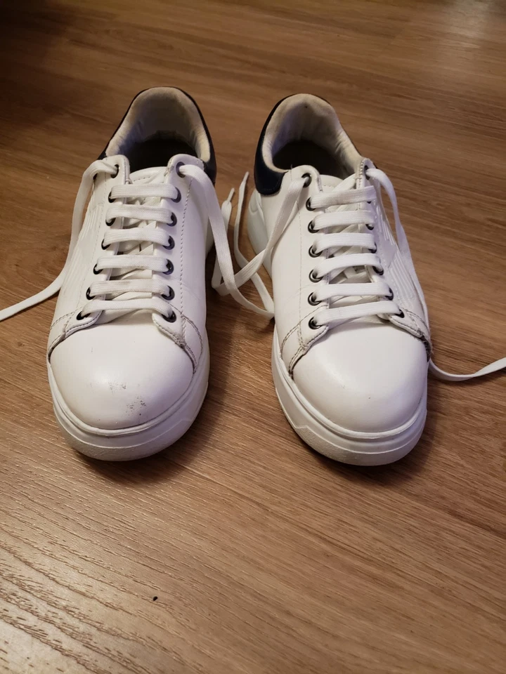 Baskets Emporio Armani en cuir taille 39 en très bon état - Photo 3/4