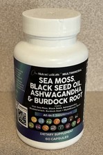 Clean Nutraceuticals Sea Moss Black Seed Oil Ashwagandha Turmeric Exp 09/2026