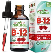 WhyNotNatural Organic B12 Vitamin Liquid