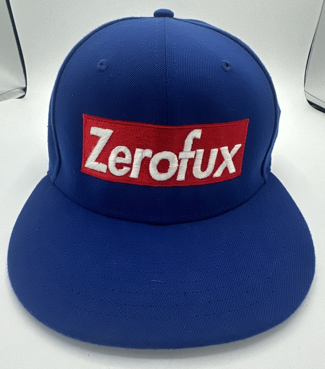 New Era 59FIFTY Zerofux Box Logo Fitted Hat 7 3/4 Terp Chasing Blue View 3