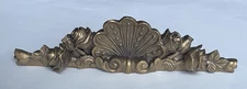 Over The Door Wall Plaque Pediment Gold Resin 9.5''