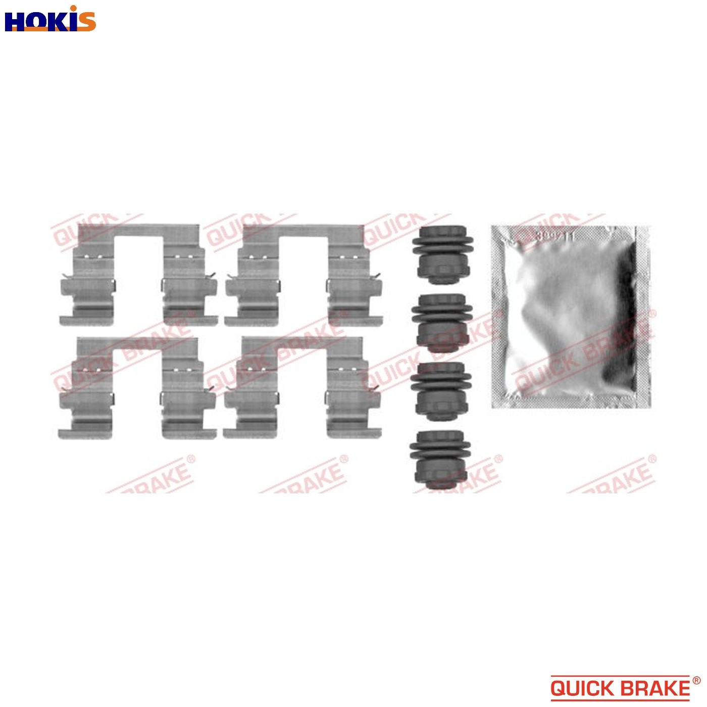 BRAKE PAD FITTING KIT 109-0013 QUICK BRAKE for CHEVROLET OPEL - Image 11