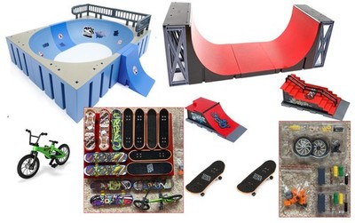 Tech Deck Daewon Mega Bowl, Voiakiu Ramp Set | BMX | 14 Skateboards | Laufradsätze