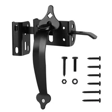 Thumb Gate Latch Heavy Duty Self Locking Door Latches and 9"Handle Kit Steel