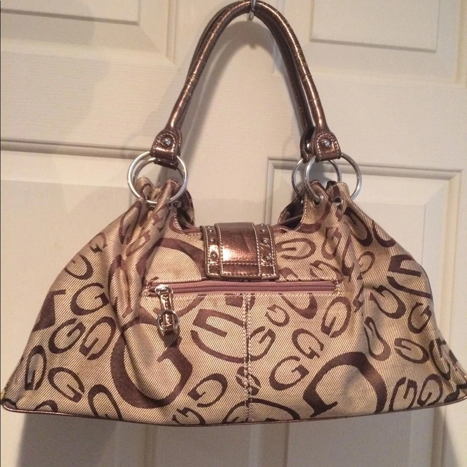 Bolso de Hombro GG...ING Patchwork Metálico y Estampado de Logo Foto 2 de 4