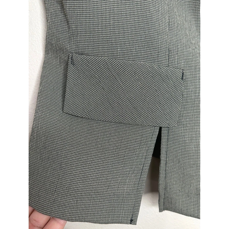 Kathy Lee Collection VTG Houndstooth Blazer Size 16 Short Sleeve Career Jacket - Image 4 of 4