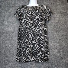 Madewell Womens Cottagecore Boho Floral Button Front EcoVero Mini Dress Size L