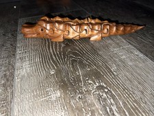Hand carved Wood Gator Puzzle