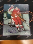 Gordie Howe Signed Auto 8x10 Photo Inscription HOF 72 Red Wings Hockey DFB1