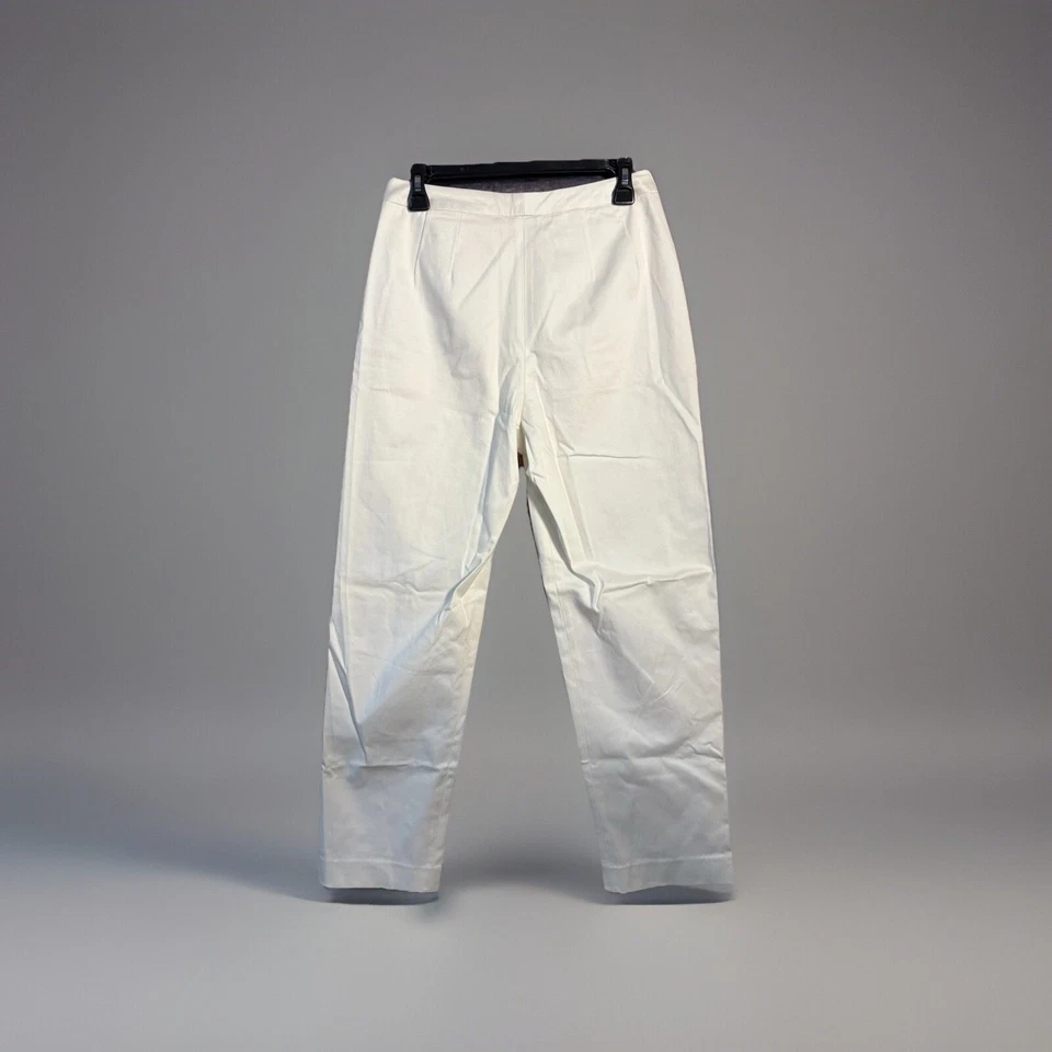 Pantalones elásticos Pendleton para mujer talla 8 blancos algodón spandex duraderos trabajo clásico Foto 3 de 4