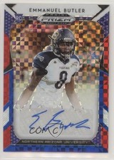 2019 Panini Prizm Draft Picks Red White & Blue 48/99 Emmanuel Butler Auto 2r5