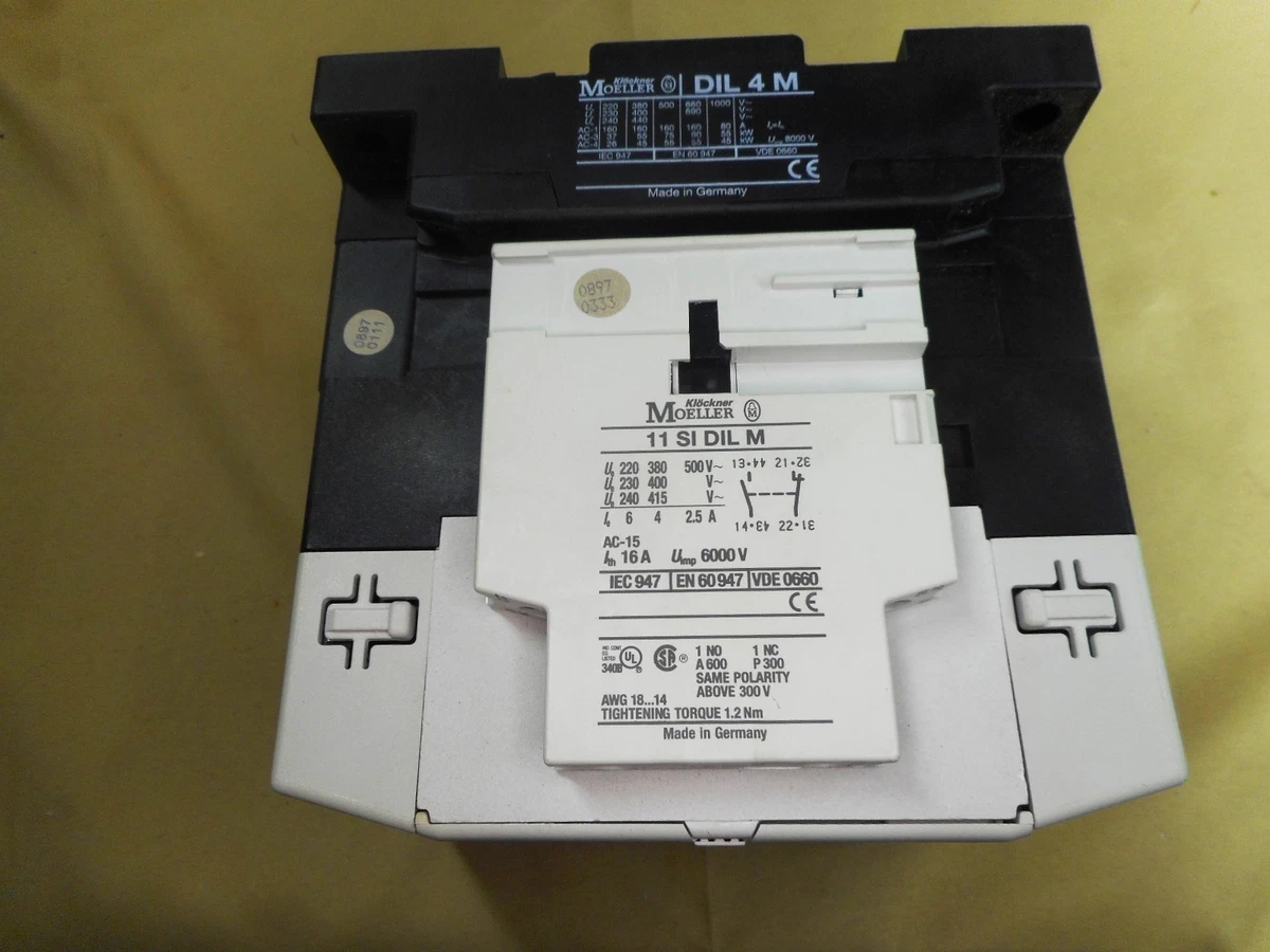 MOELLER DIL4M115/22 relay (NIB)