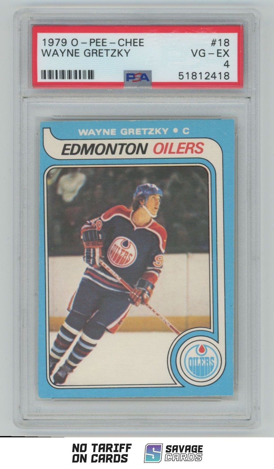 1979-80 O-Pee-Chee Rookie Wayne Gretzky PSA 4 #18 Edmonton Oilers