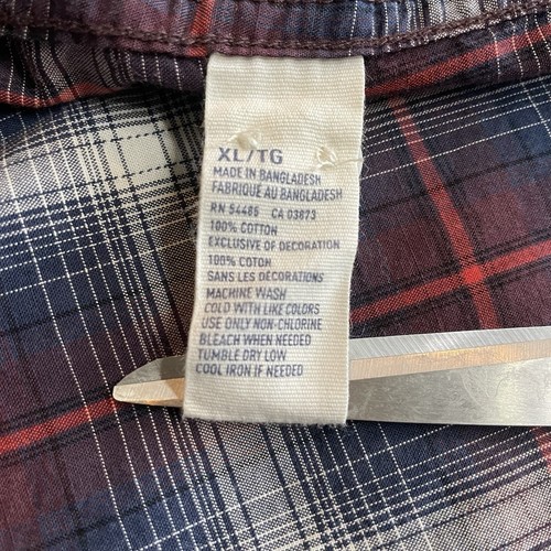 Camicia American Eagle Pearl Snap uomo XL quadri tasche con patta western manica lunga - Foto 10 di 11