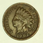 1902 Indian Head Cent Penny  - Full Liberty