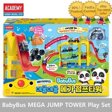 Academy BabyBus Panda MEGA JUMP TOWER Play Set  Monster Mini Car - Tracking 