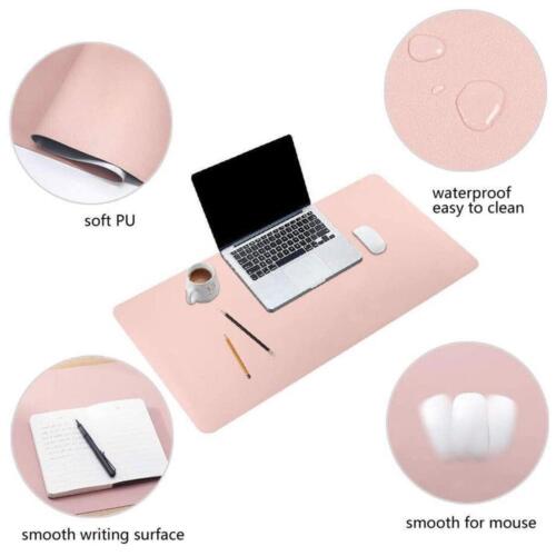 Large Leather Mouse Pad Gaming Waterproof Mousepad Desk Mat Anti-slip Rubber AU - Picture 3 of 22
