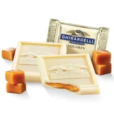 Ghirardelli White Chocolate Squares With Caramel Filled Bulk Candy (2 Pounds)