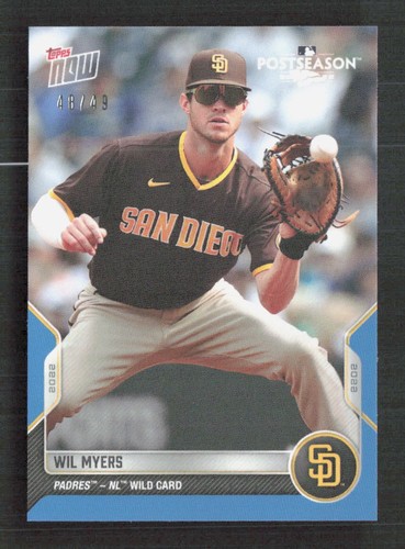 2022 Topps Now Postseason San Diego Padres Wil Myers #PS-108 Blue /49 - Bild 1 von 2