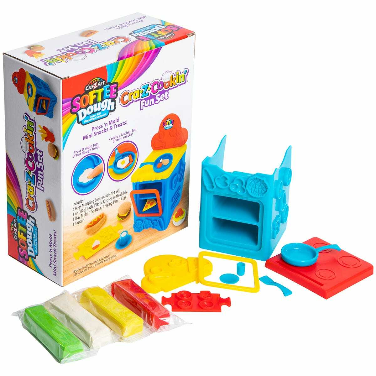 Cra Z Art, Softee Dough, Cra-Z-Cookin' Fun Set Press n Mold Mini Cra Z Art, Softee Dough, Cra-Z-Cookin' Fun Set Press n Mold Mini