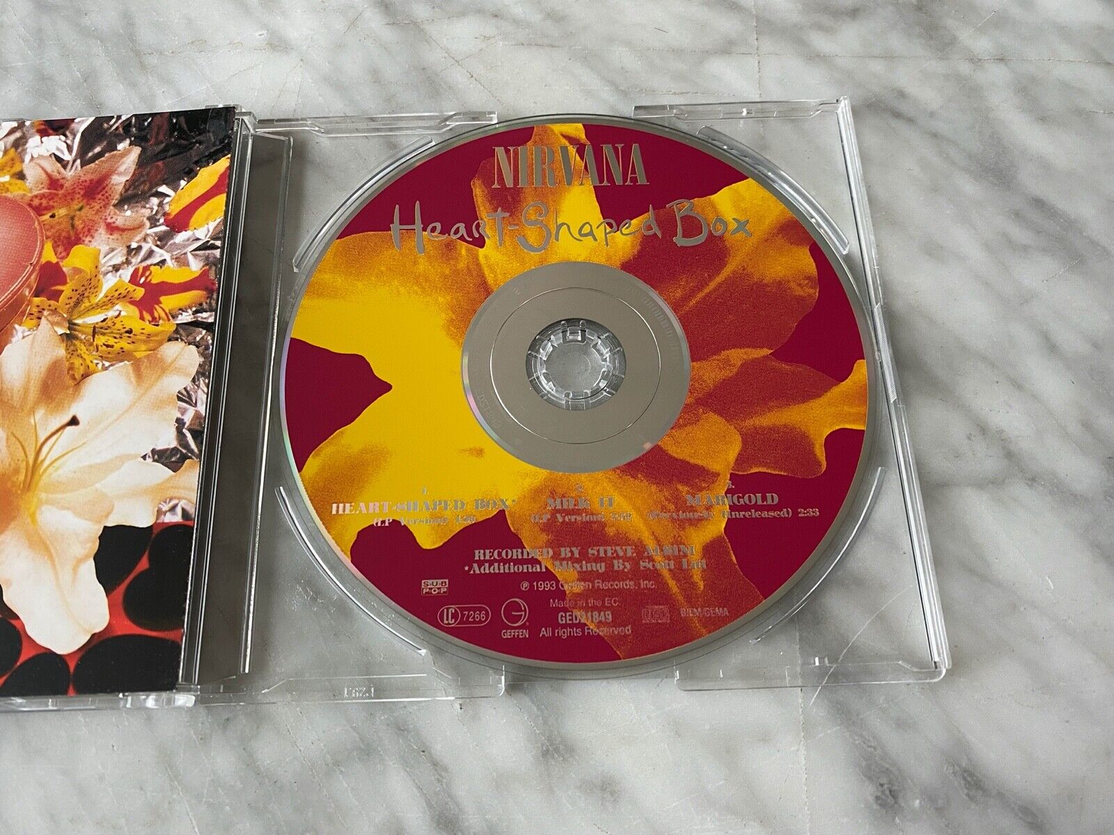 Nirvana Heart Shaped Box CD Single MADE IN THE E.C Geffen GED21849 Kurt  Cobain