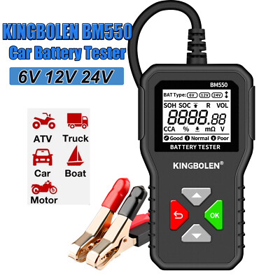 BM550 6V~24V Car Battery Tester Auto Voltage Analyzer 2000CCA Diagnostic Tool