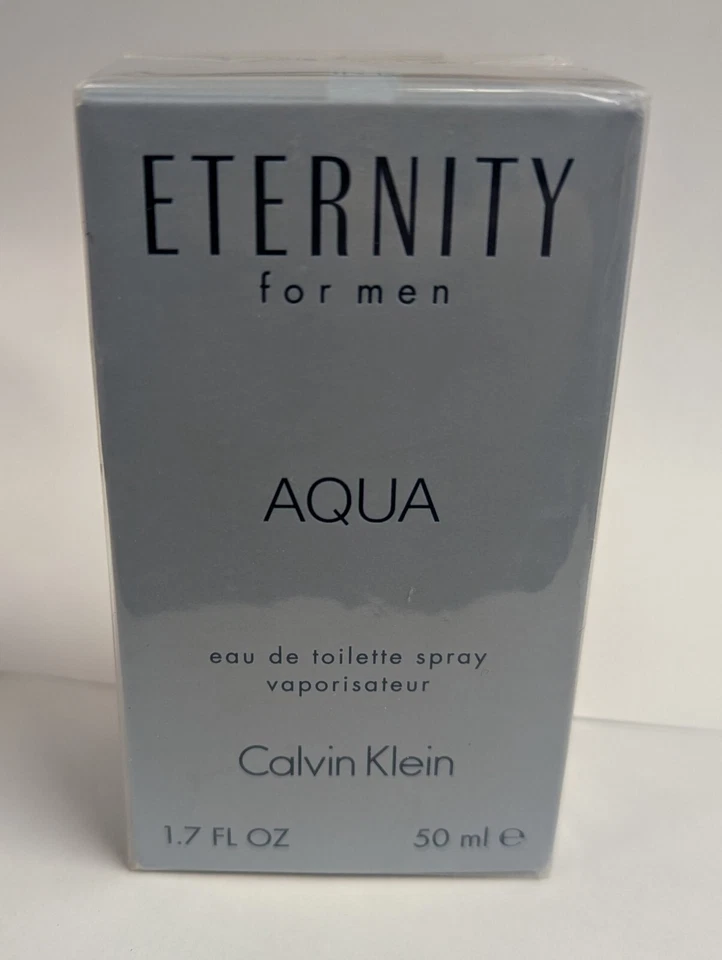 LOTE DE 4 CALVIN KLEIN ETERNITY PARA HOMBRES AQUA EDT SPRAY 1,7 fl oz NUEVO EN CAJA SELLADO Foto 2 de 3