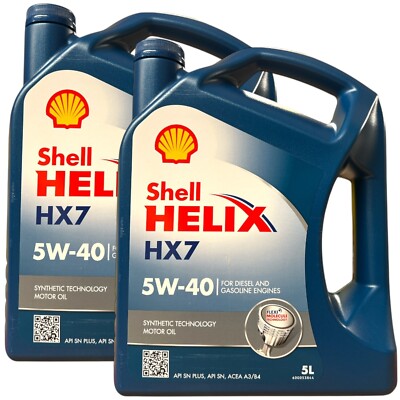 2x5  Liter Shell Helix HX7 5W-40 Motoröl 5W40 MB 229.3 VW 502.00 505.00  Renault