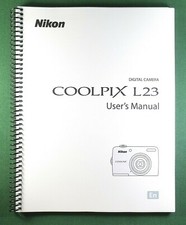 Nikon CoolPix L23 User's / Instruction: 148 Pages  Protective Covers