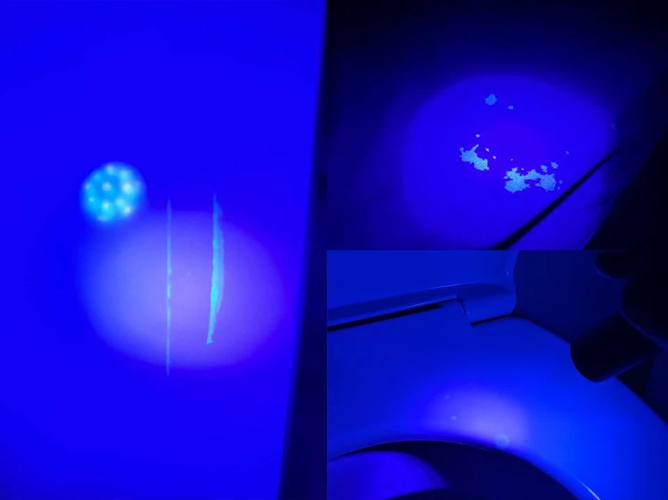 Lampe Torche UV Led UltraViolet 395 Nm Détecteur Faux Billets + Piles Incluses - Photo 3/4