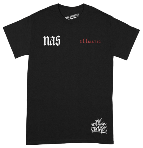 Illmatic Nas Hip Hop Junkie T-Shirt Schwarz Rap Legend Tee Unisex 90s Musik Tee - Bild 7 von 8