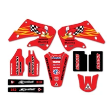 CR125 CR250 GRAPHIC KIT HEAVY DUTY GLOSS MOTOCROSS MX  21mil LAMINATE 1997-2001