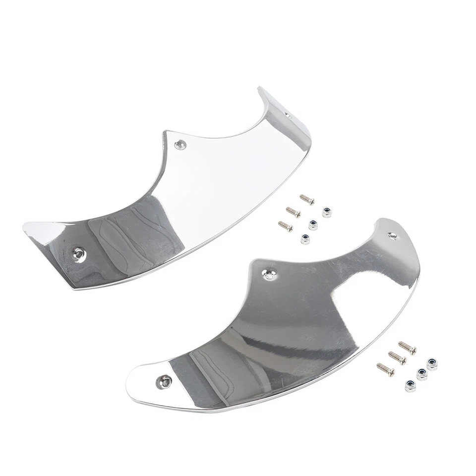 Front Rear Mudguard Tip Edge Trim Chrome For Harley Fat Boy FLSTF 89-06 — 第 3/4 张图片