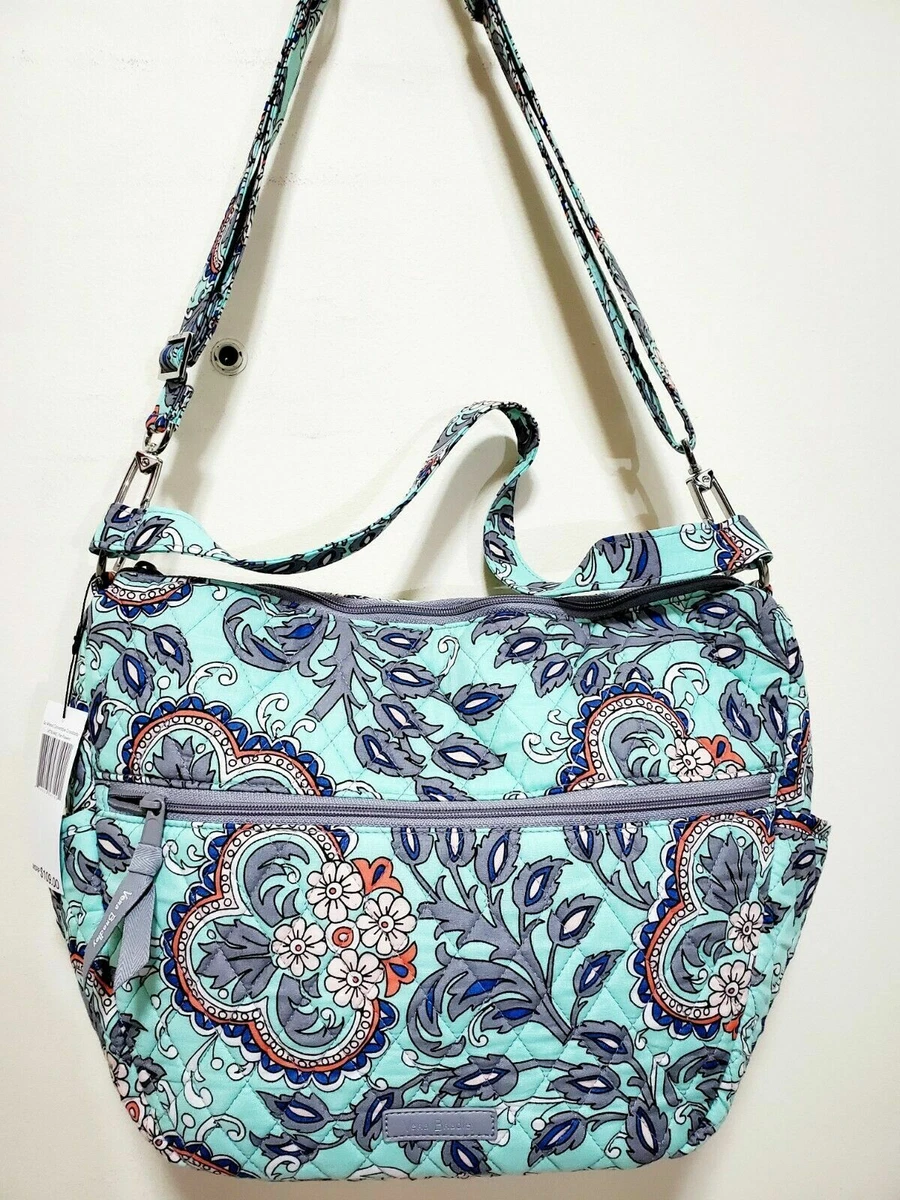 NWT Vera Bradley Go Ahead Convertible Crossbody cotton Bag in Fan