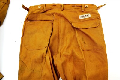 VINTAGE Pantalon de Chasse Saftbak Homme 36x28 Vert Pure Laine Chasse