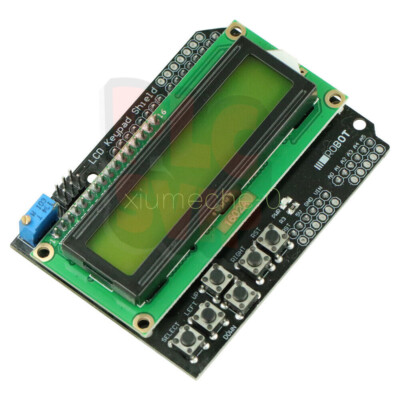 1602 Yellow Backlight  LCD Keypad Board Shield for Arduino LCD ATMEGA328 2560 W