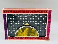 Vintage Pacific Game Co. Pleasantime Games 1973 Flip Over Double Sided Maze #609