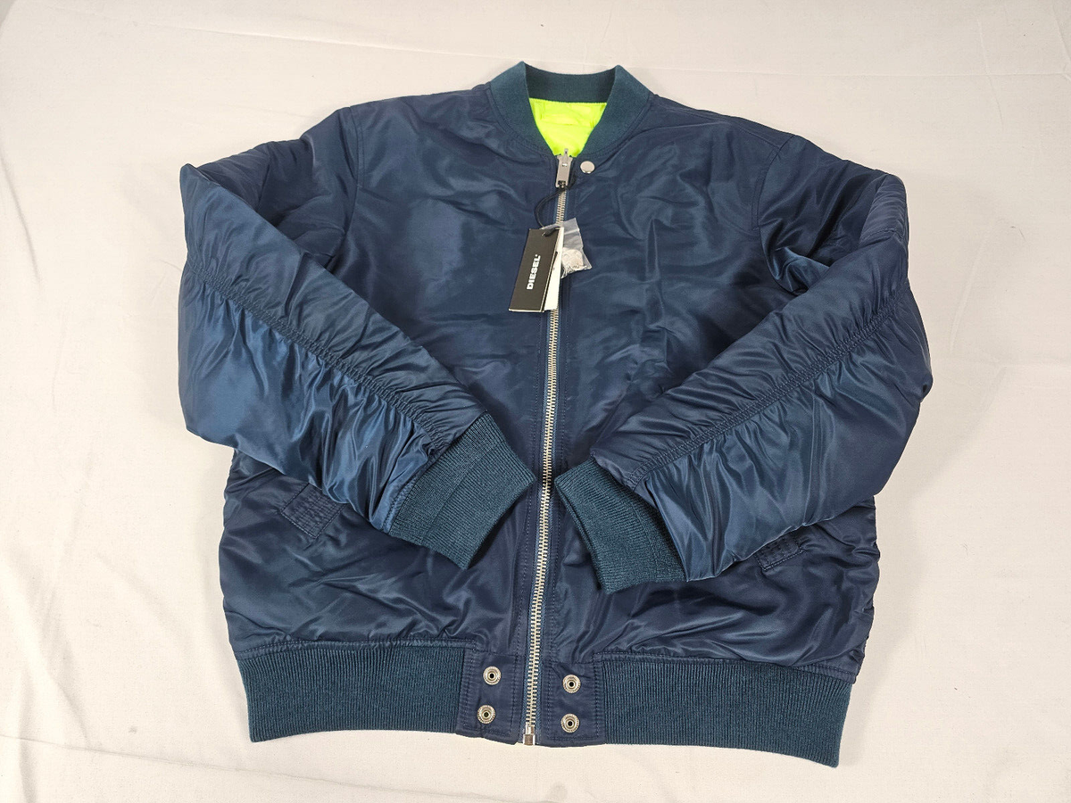 ジャケット・アウター DIESEL J-ROSS-NEW LOGO-REV M A08714 MA-1 DIESEL ディーゼル フライトジャケット ナイロン A08714
