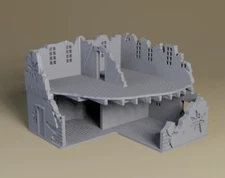 2 Story Rubble Building | WW2 wargaming terrain for Bolt Action, Flames of War