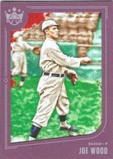 JOE WOOD 2019 DIAMOND KINGS FRAMED PLUM #10 BOSTON RED SOX