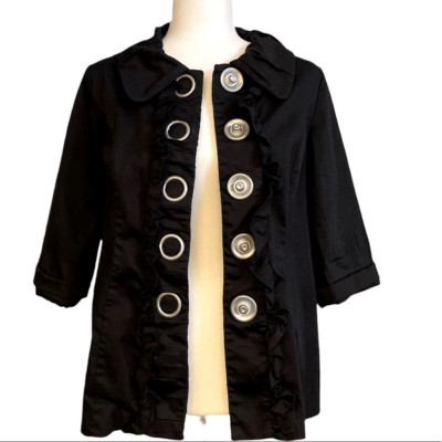 Kensie Jacket With Large Snap Buttons Size S
